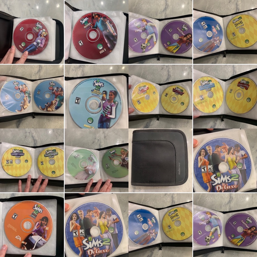 19 Sims Game HUGE LOT w/carrying case SET LOT